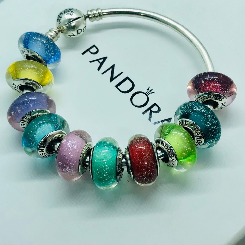 PANDORA Disney Princess Murano Complete Set, NEW! - Picture 3 of 8